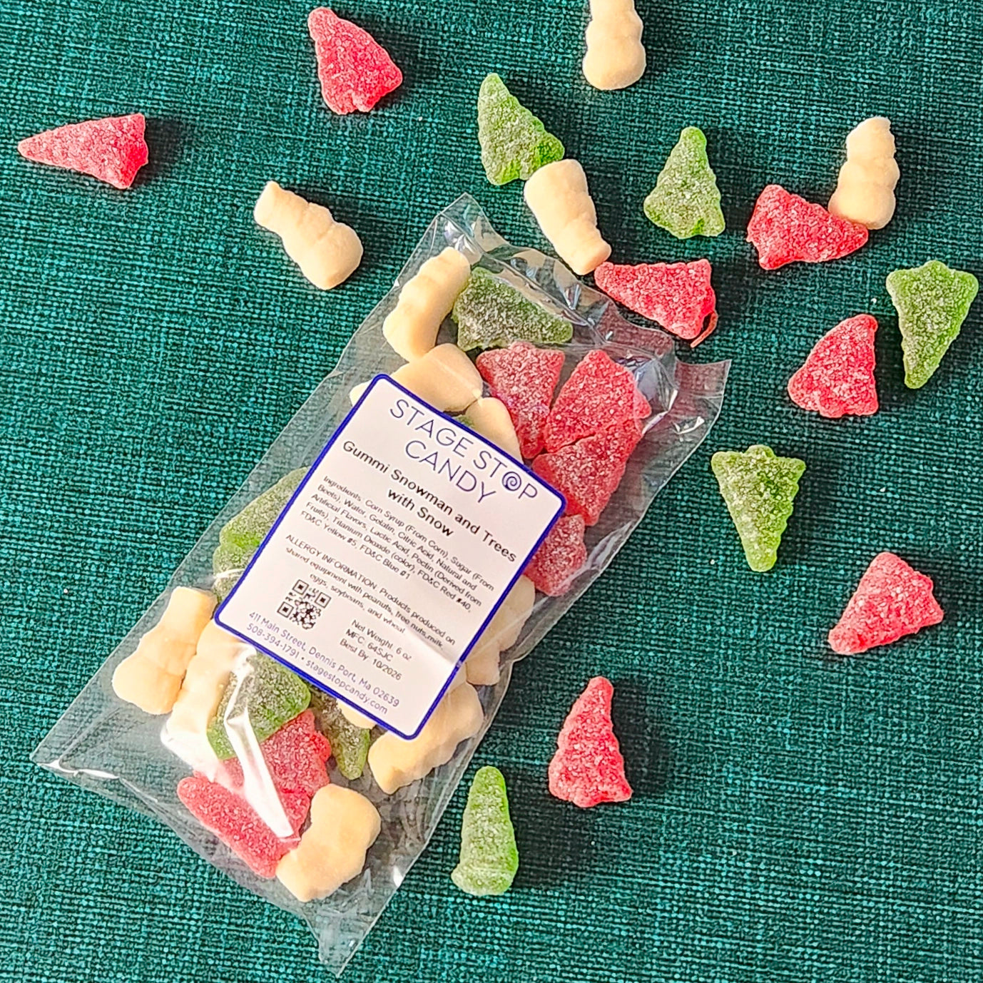 Christmas Gummy Candy - Festive Snowmen & Tree Shaped Sweets for Holiday Parties, Stocking Stuffers & Winter Treats
