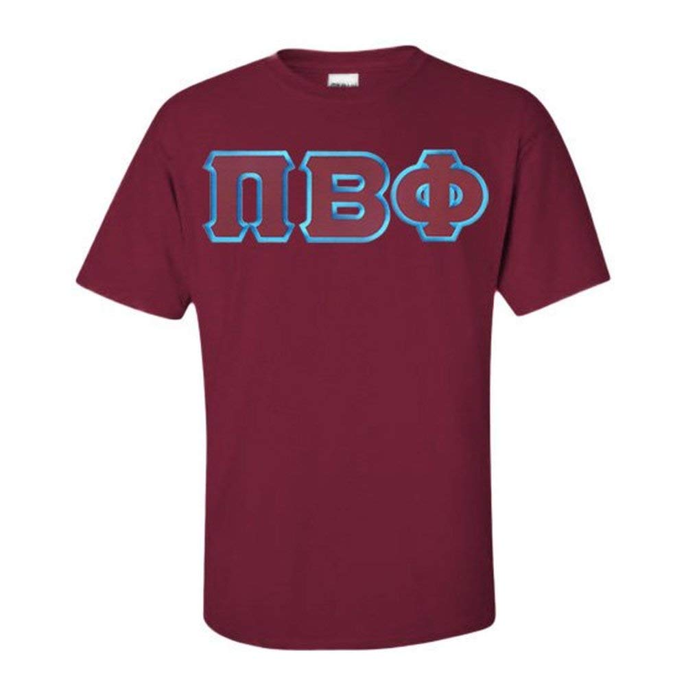 Greekgear Pi Beta Phi Lettered T-Shirt - Comfortable Sorority Apparel for Sisterhood Events, Campus Wear & Greek Life