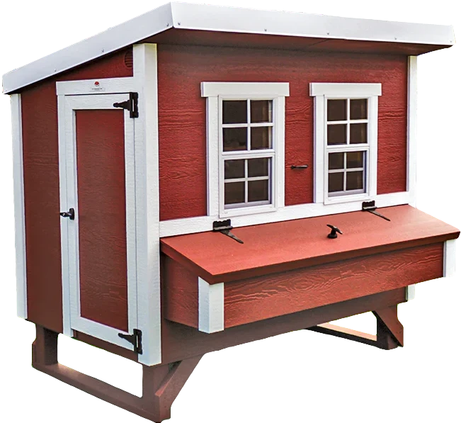 OverEZ Large Chicken Coop for 8-12 Hens - Durable Outdoor Poultry House with Nesting Boxes & Roosting Bars - Perfect for Backyard Farming, Homesteading & Free-Range Chickens