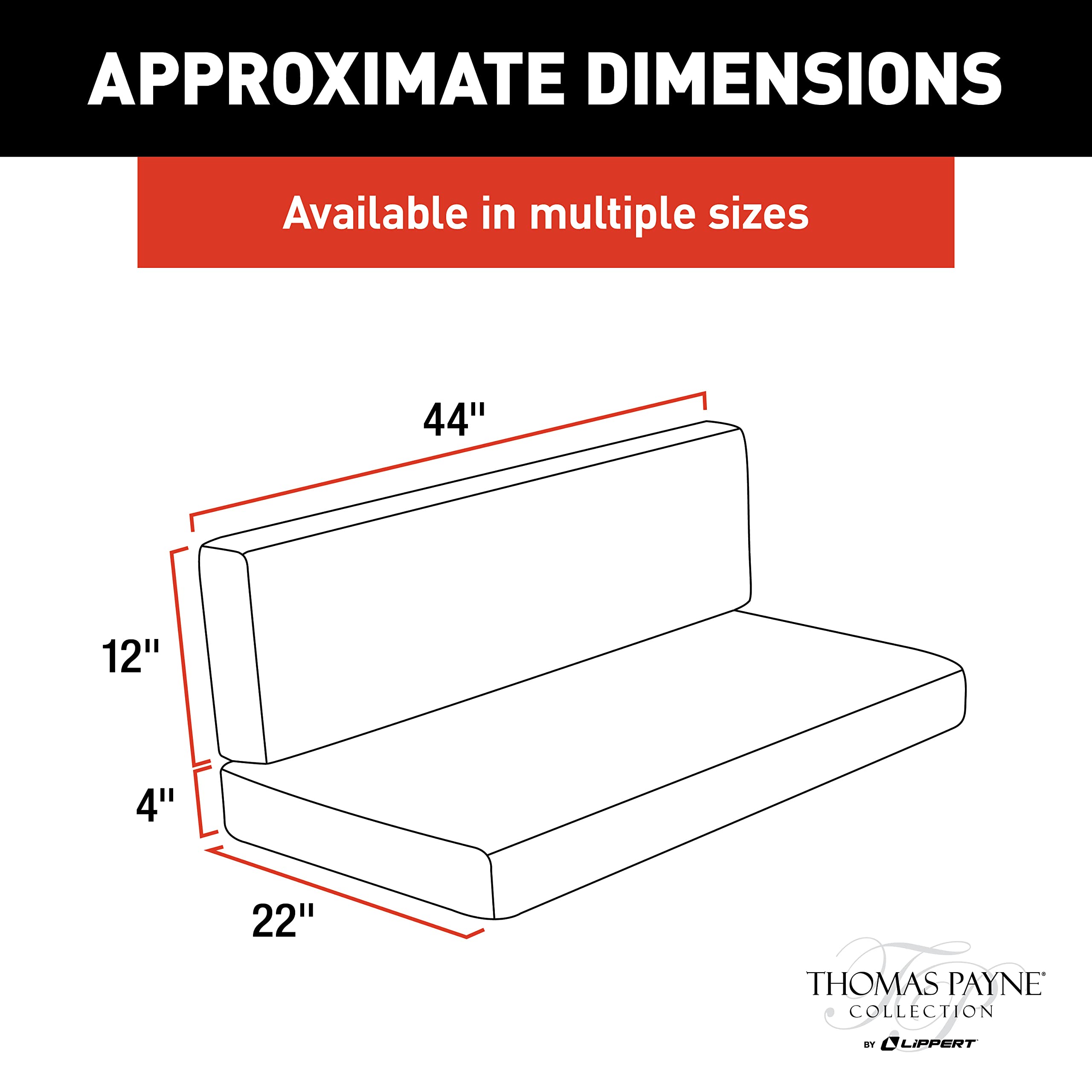 THOMAS PAYNE RV Dinette Cushions - 44