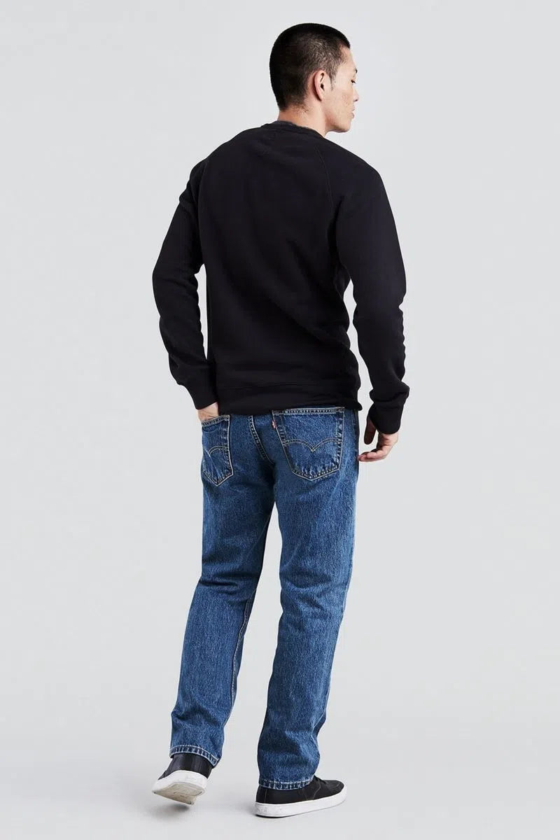 Levi's 505 Regular Fit Jeans for Men - Mid Stone Wash Denim Pants | Comfortable & Stylish for Casual Wear, Work & Everyday Outfits