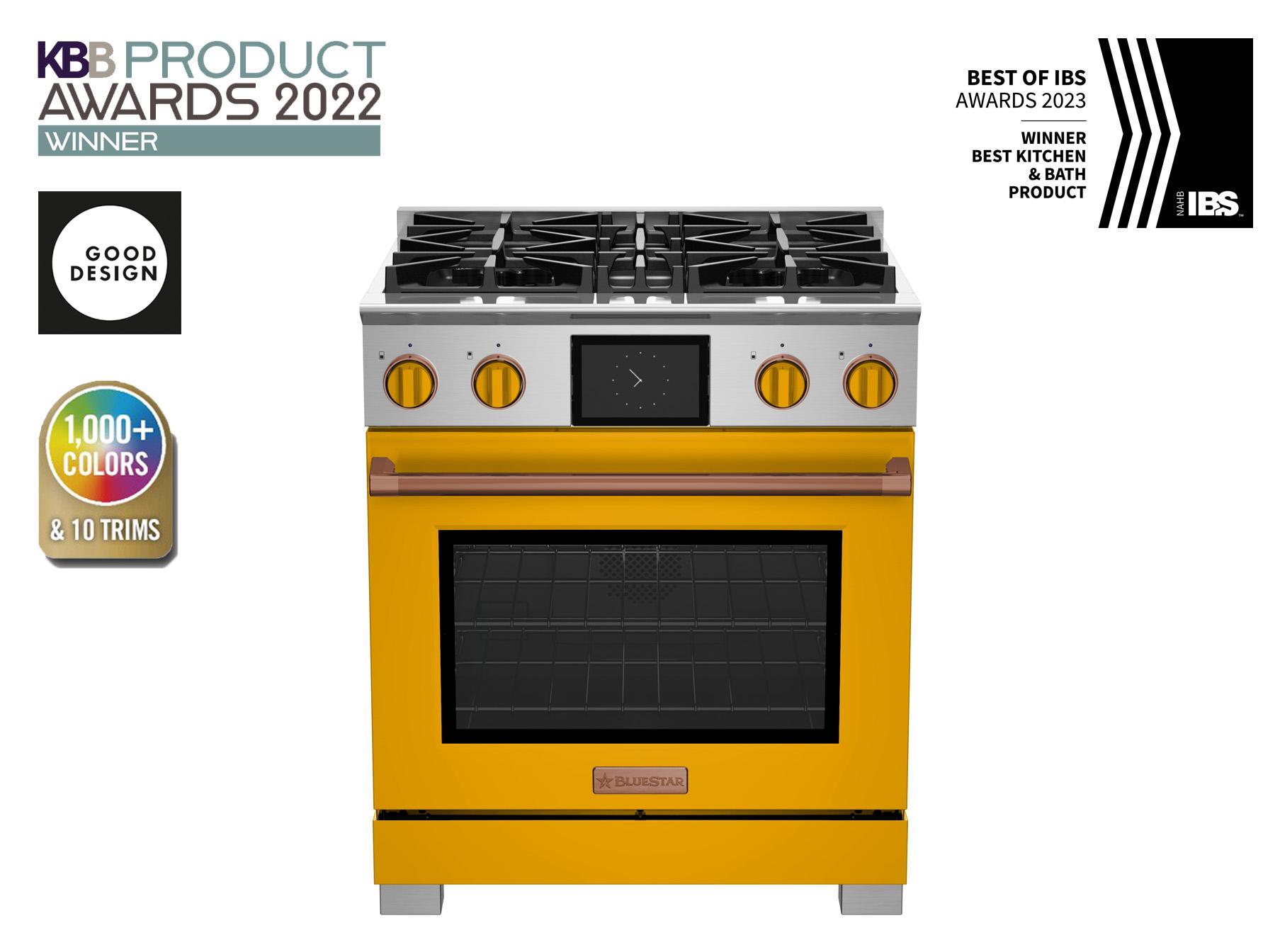 Bluestar BSDF304B 30-Inch Professional Dual Fuel Range - Gas Stove & Electric Oven for Home Chefs & Commercial Kitchens | Perfect for Baking, Roasting & High-Heat Cooking