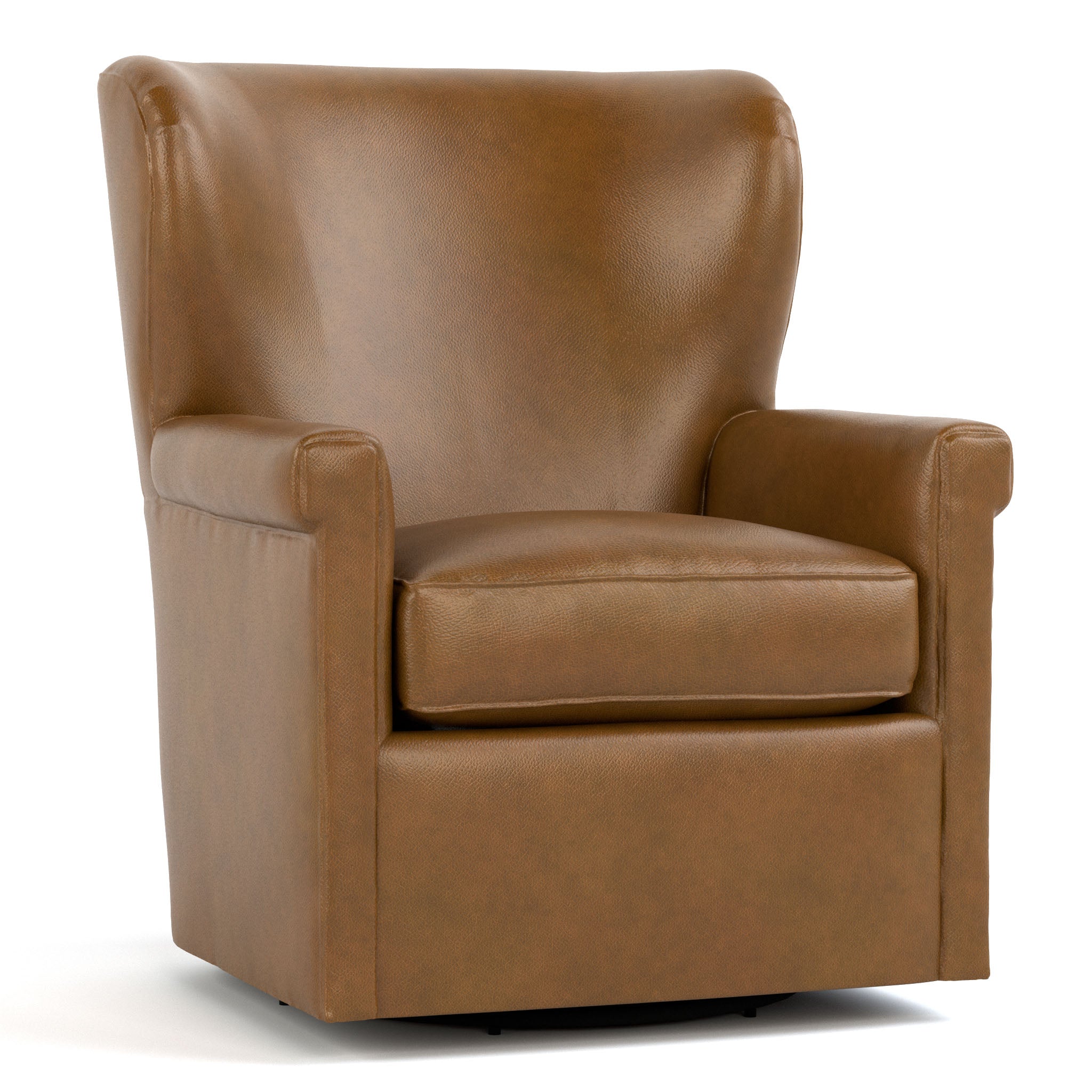 Hudson Valley Swivel Wing Chair - Modern Upholstered Accent Chair with 360° Rotation for Living Room, Bedroom, or Office - Comfortable Lounge Seating for Relaxing & Reading