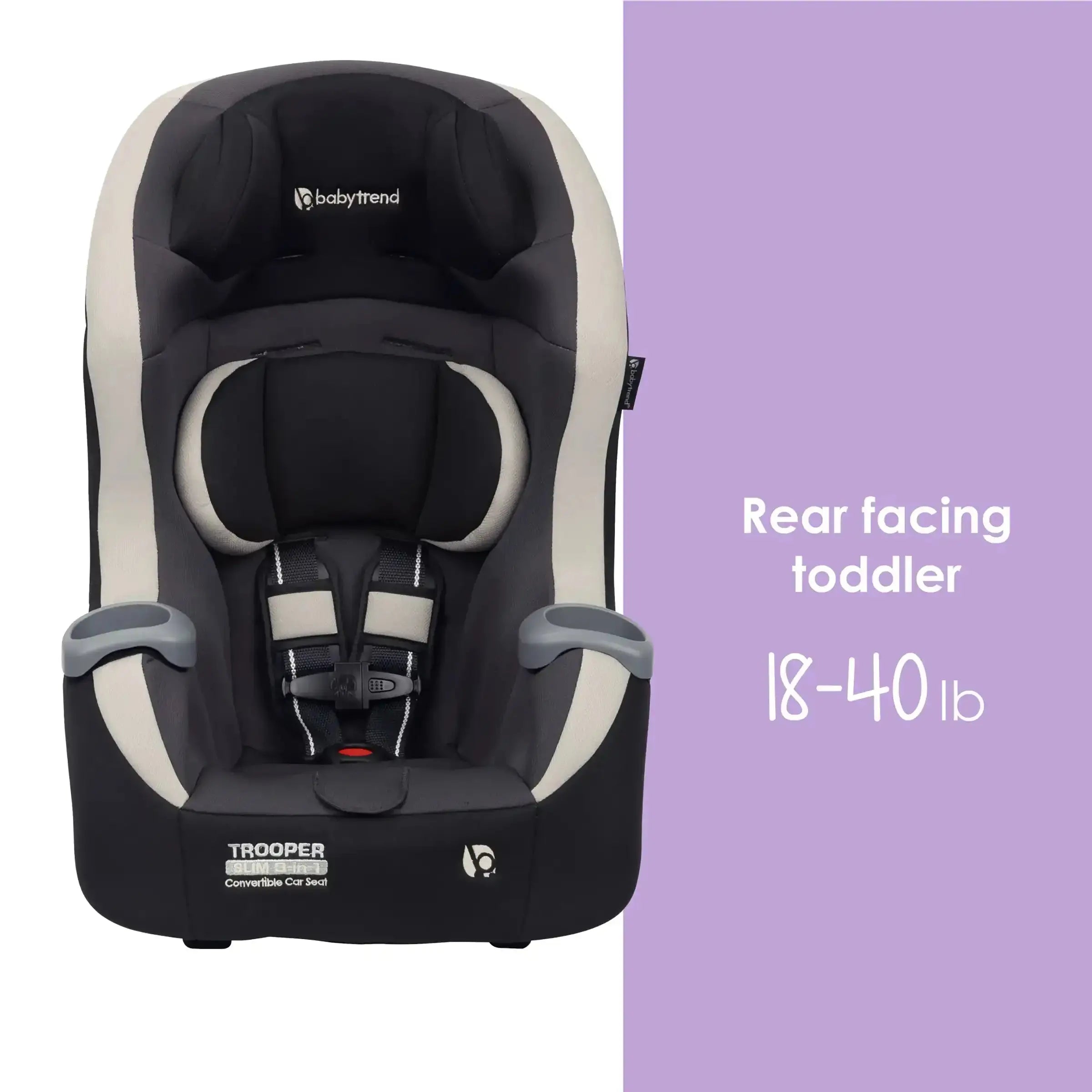 Trooper™ SLIM 3-in-1 Convertible Car Seat with Side Impact Protection - Desert Tan (Walmart Exclusive) | Safe for Infants, Toddlers & Big Kids | Perfect for Travel, School & Family Road Trips