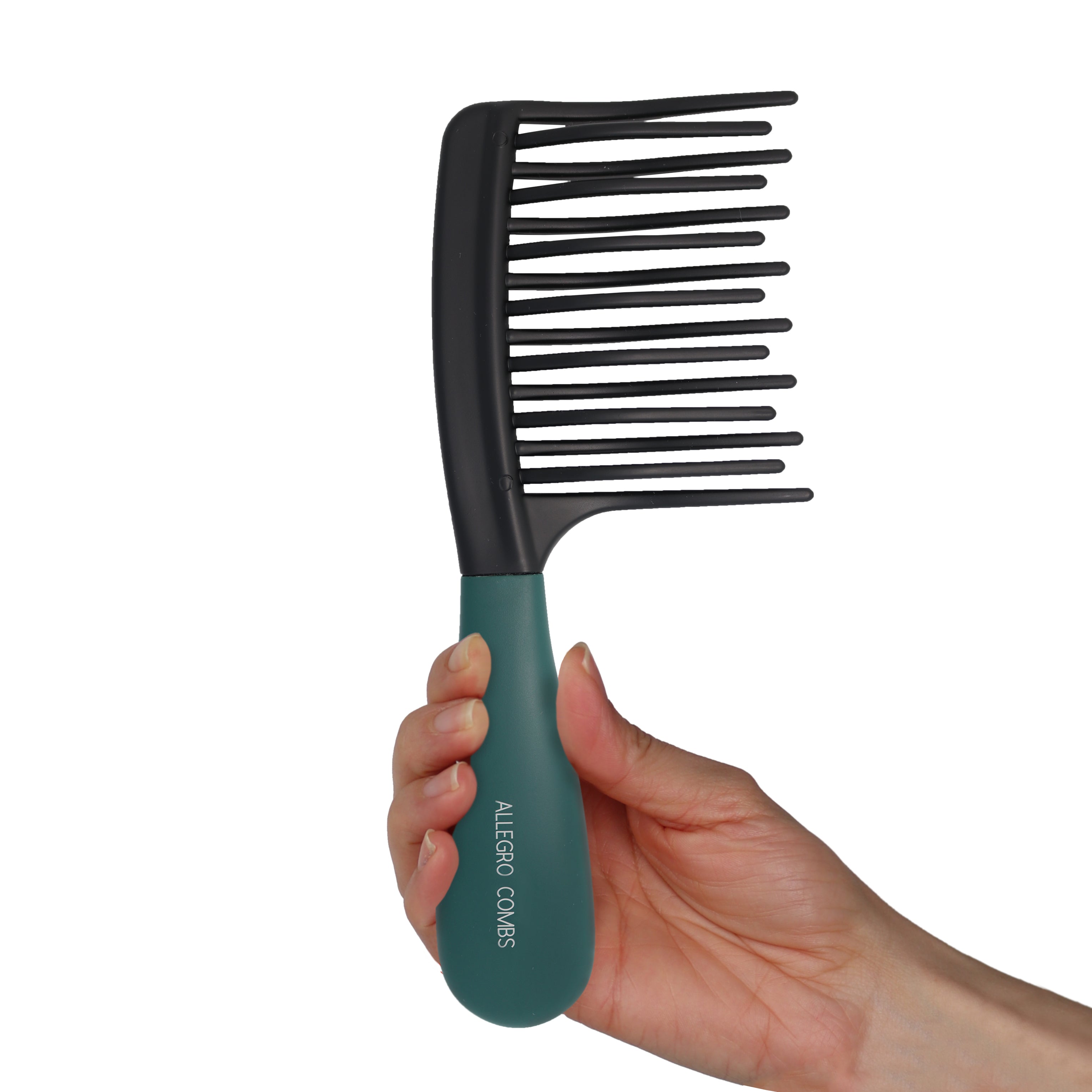 Allegro Gripforte Wide Tooth Detangling Comb for Curly & Wavy Hair - Gentle Hair Brush for Women - Perfect for Wet Hair, Thick Hair & Daily Styling