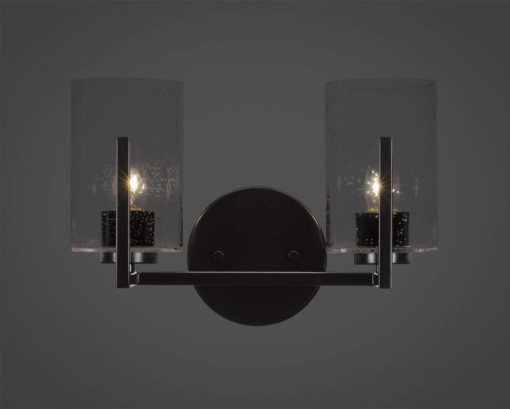 Atlas 2-Light Matte Black Bathroom Vanity Light Fixture - Modern Sconce for Bathroom Mirror Lighting (4512-MB-300) | Perfect for Powder Room, Master Bath & Spa Decor