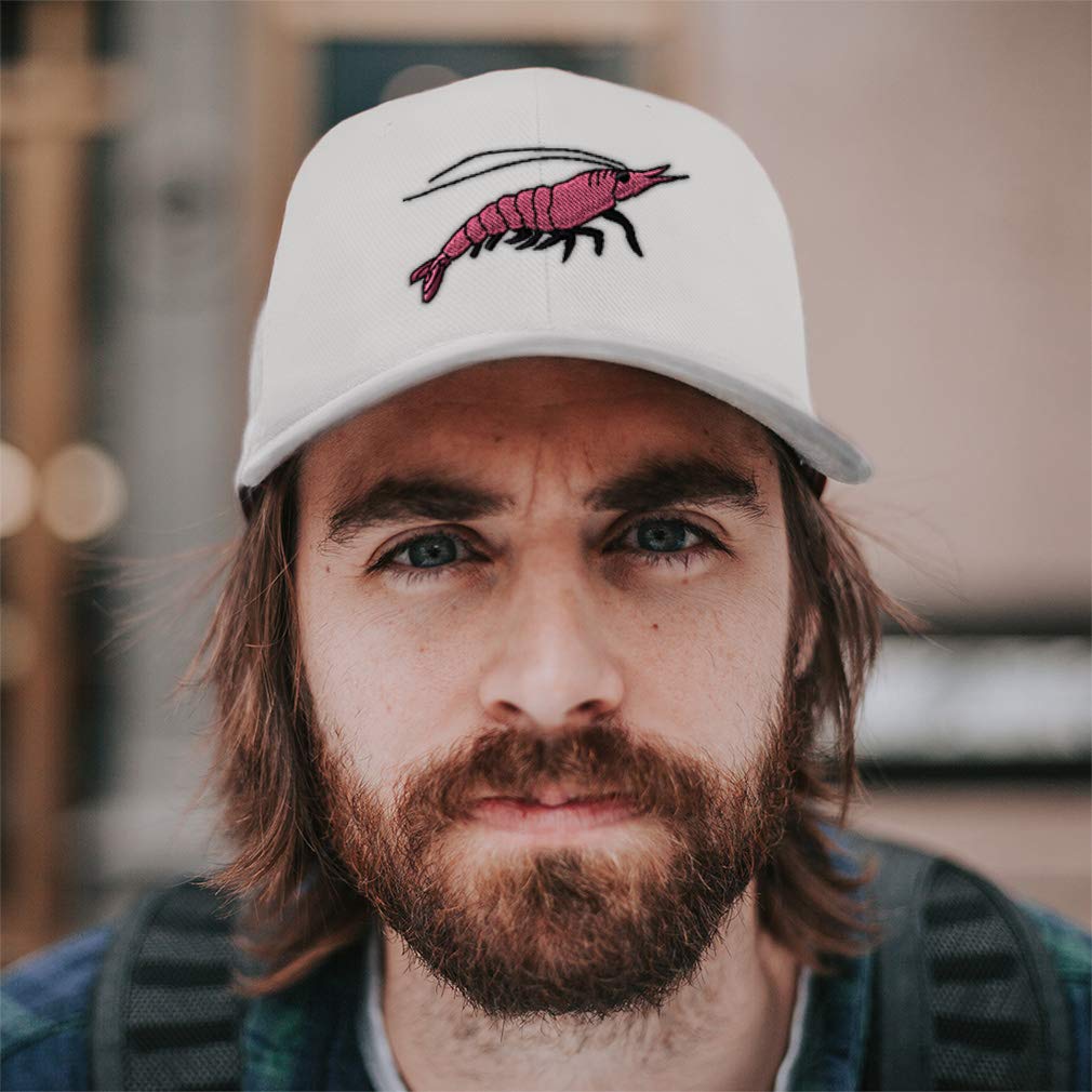 Stylish Baseball Cap with Shrimp Embroidery - Ocean Animal Design Unisex Hat for Men & Women - Perfect for Fishing, Beach Outings, and Outdoor Adventures