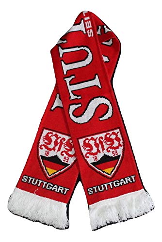 VfB Stuttgart Soccer Fan Scarf - Premium Acrylic Knit Winter Football Scarf for Men & Women - Perfect for Bundesliga Matches & Cold Weather Support