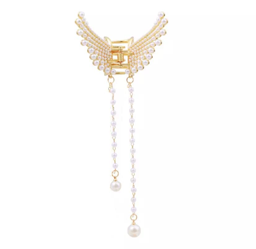 SIYAA Butterfly Hair Clip for Women - Elegant Metal Flower Hair Claw, Cute Wedding Hair Accessory, Secure Hair Clutch for Long & Short Hair - Perfect for Parties, Weddings & Everyday Styling