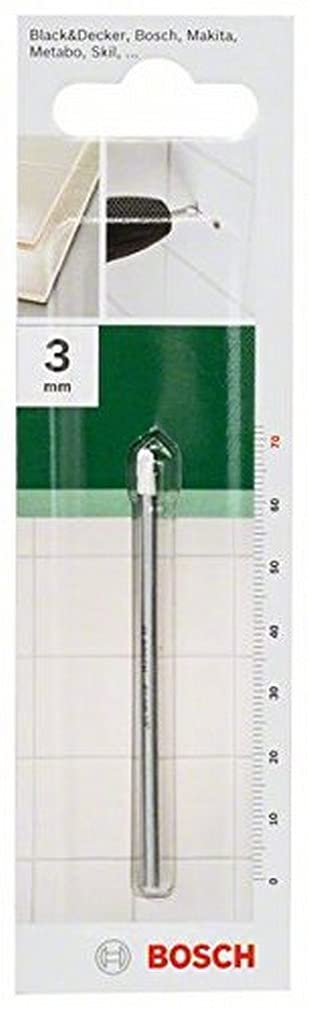 Bosch 2609255576 3mm陶瓷钻头 - 高效钻孔工具，适用于瓷砖、玻璃和陶瓷材料