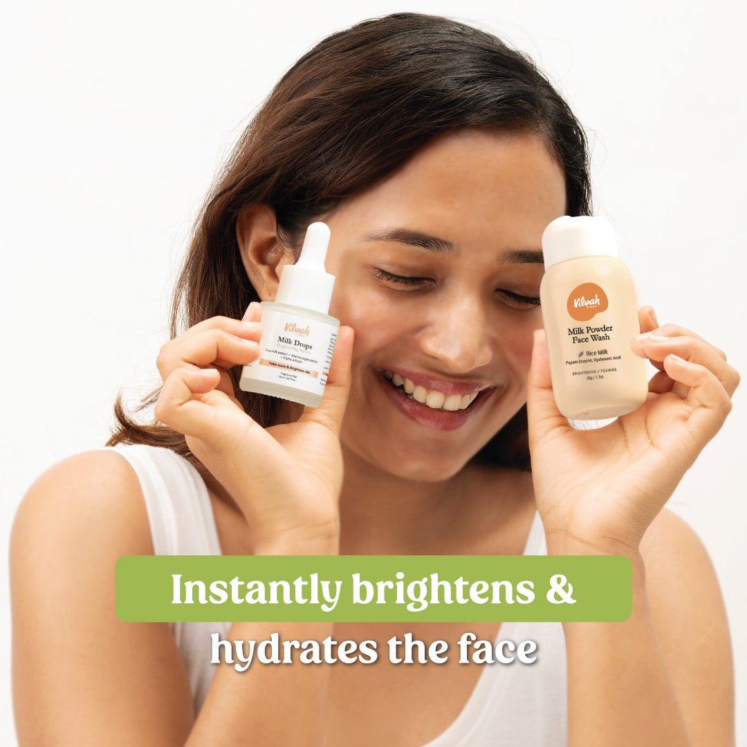 Best Organic Milk Powder Face Wash for Sensitive Skin - Gentle Cleansing & Hydration - Perfect for Daily Skincare Routine & Travel
