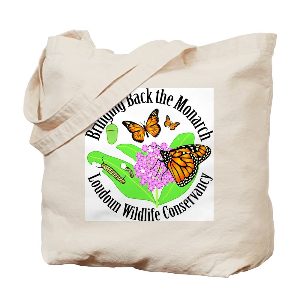Bringing Back The Monarch Natural Canvas Tote Bag - Eco-Friendly Reusable Grocery Shopping Bag for Women & Men - Perfect for Farmers Market, Beach Trips & Daily Errands