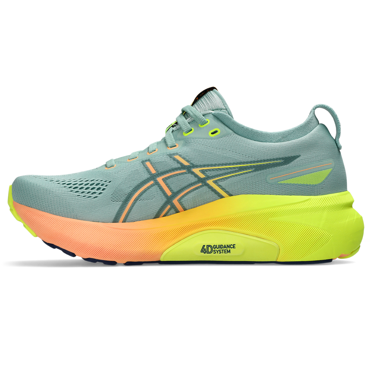 ASICS Women's GEL-Kayano 31 Running Shoes - Light Celadon/Safety Yellow - Stability & Cushion for Road Running, Jogging, Gym Workouts