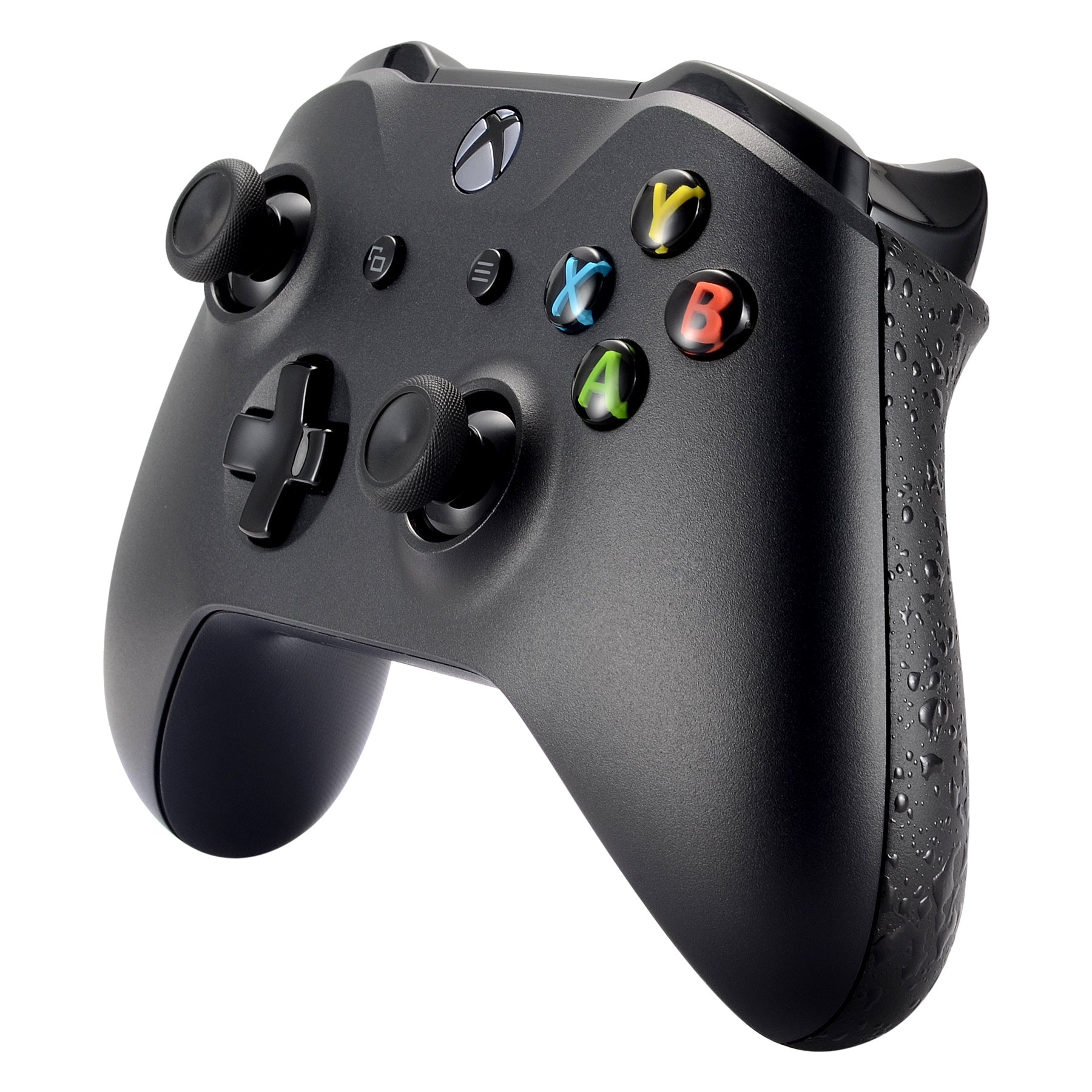 Textured Black Back Panels & Non-Slip Side Rails Replacement for Xbox One X/S Controller - Enhanced Grip for Gaming Comfort - Perfect for FPS, Racing & Action Games - SXOJ0108