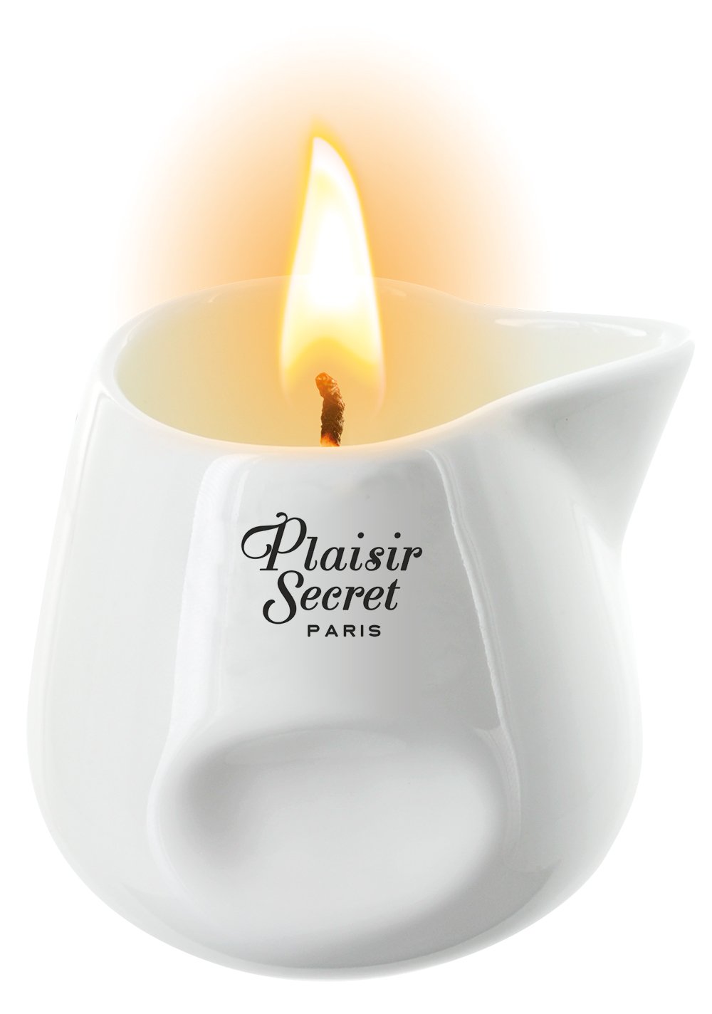 Ylang Patchouli Edible Massage Candle in Ceramic Pot with Spout - 2.82 fl oz Romantic Gift for Couples, Spa Night, Sensual Massage & Relaxation