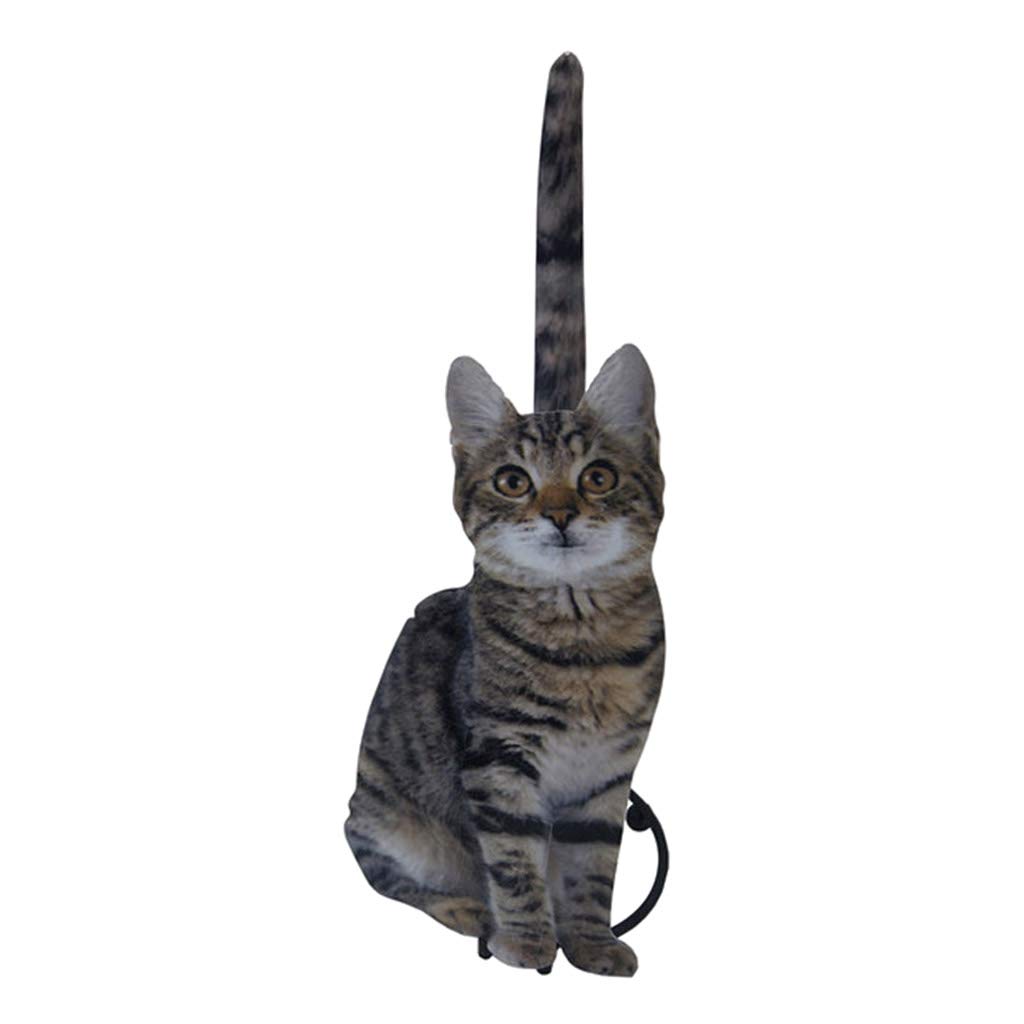 MagiDeal Cat Shaped Metal Paper Towel Holder - Toilet Roll & Kitchen Towel Organizer for Bathroom & Kitchen - Stylish Gray Home Decor (Perfect for Pet Lovers & Modern Homes)