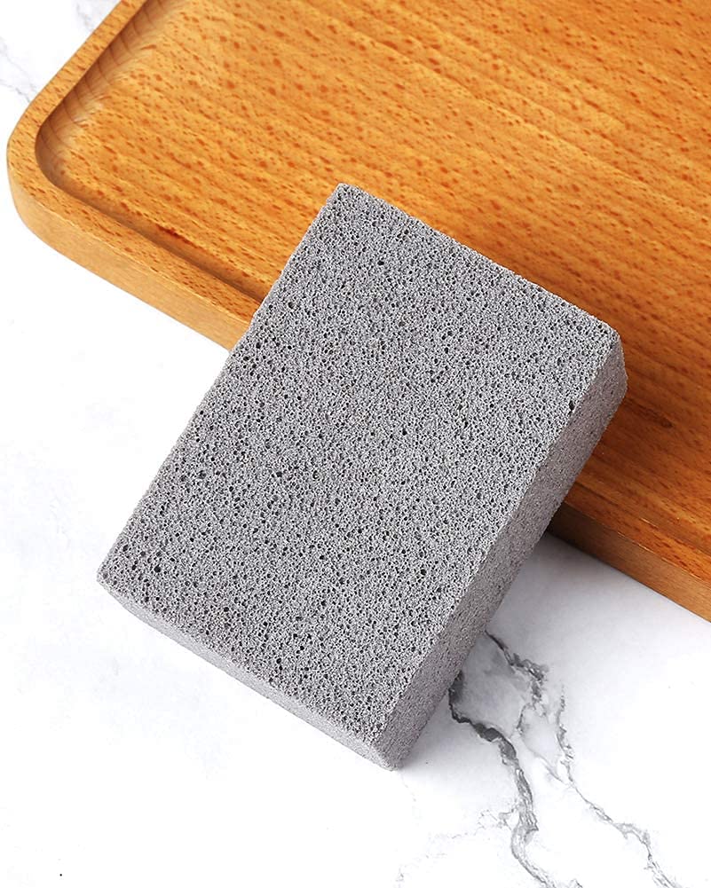 Blackstone Griddle Scraper & Cleaning Brick Kit - 3 Pack Eco-Friendly Grill Cleaner for BBQ, Pool, Oven, Baking Steel & Flat Top Cookers | Removes Tough Stains & Residue | Perfect for Outdoor Cooking, Camping & Backyard BBQs