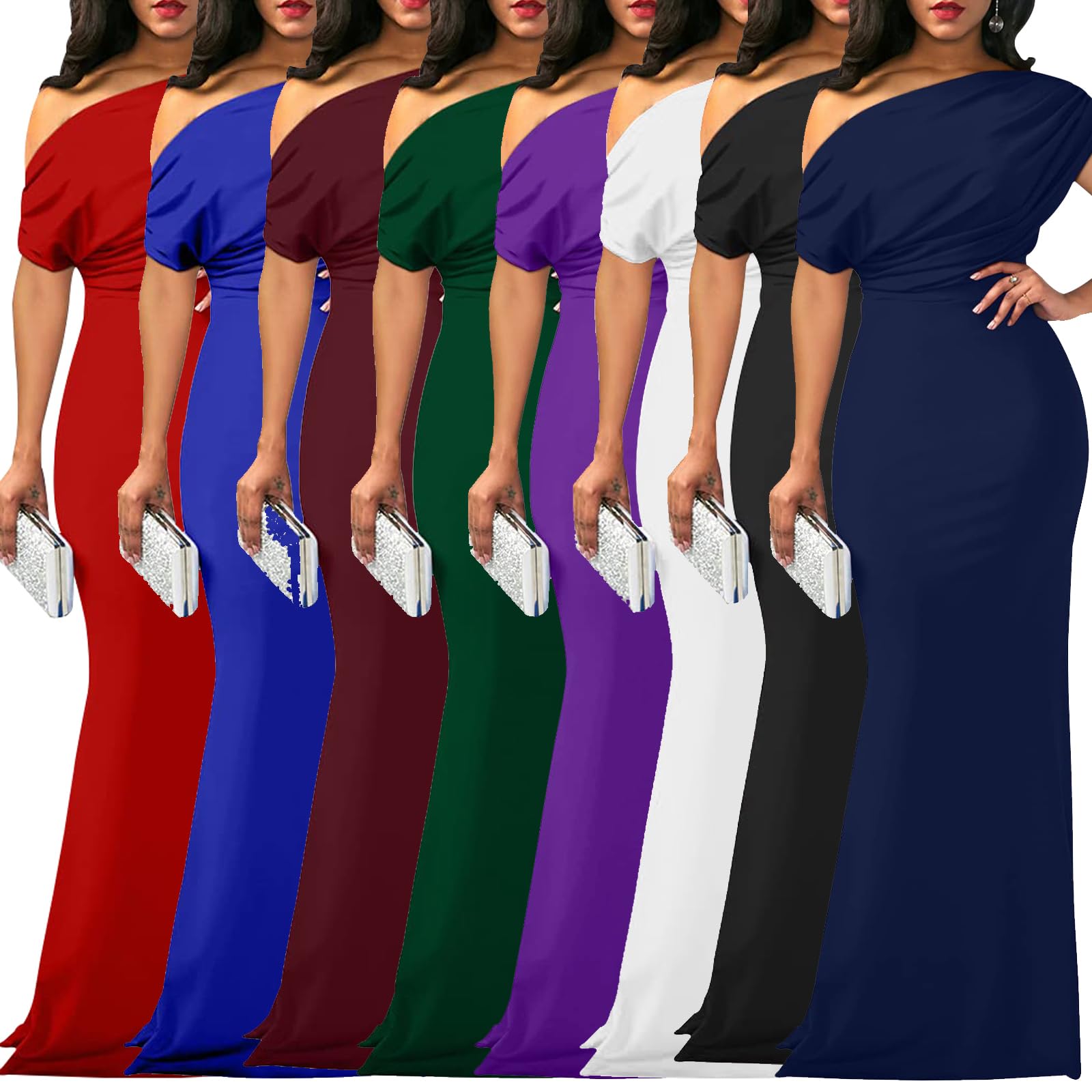 Elegant Off Shoulder Formal Dresses for Women - Sexy Bodycon Ruched Evening Gown for Prom, Wedding Guest & Party | Perfect for Cocktail Events, Date Nights & Special Occasions