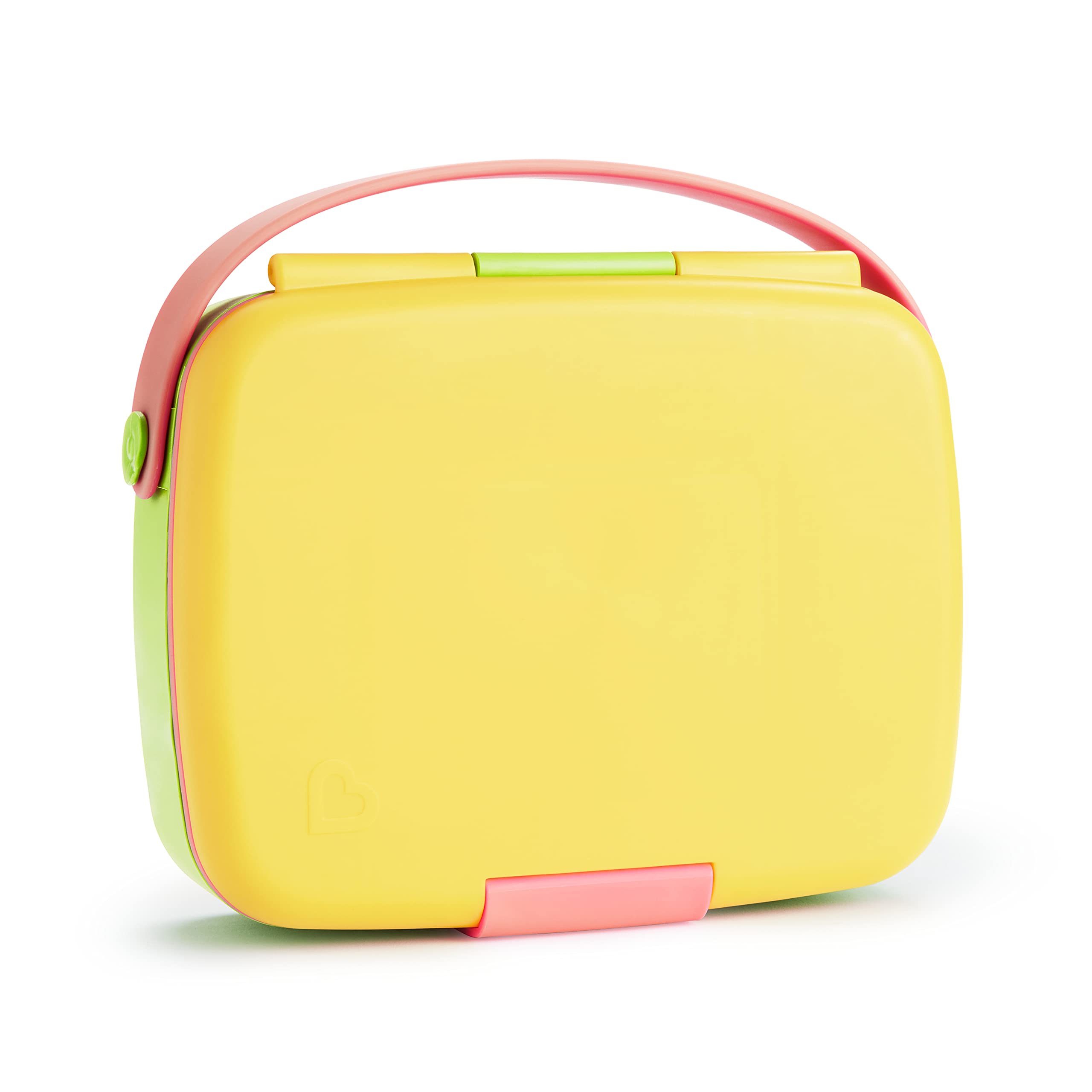 Munchkin® Lunch™ Bento Box for Kids with Utensils - Yellow | Leak-Proof BPA-Free Kids Lunch Box for School, Picnics & Travel