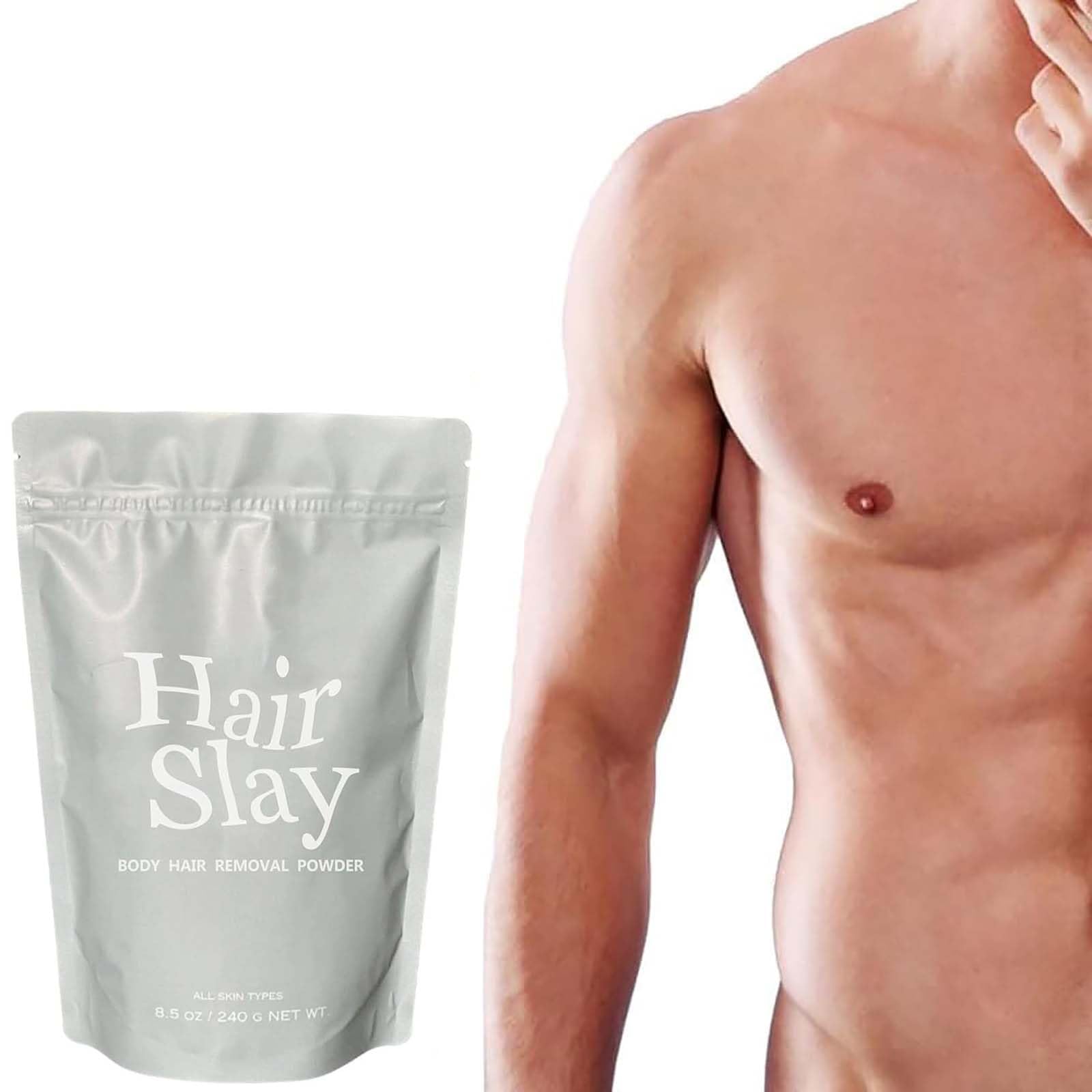 Hairslayer Body Hair Removal Powder Kit - Painless & Effective Hair Removal for Women & Men | Smooth Skin Care Solution | Perfect for Bikini, Legs, Arms & Underarms