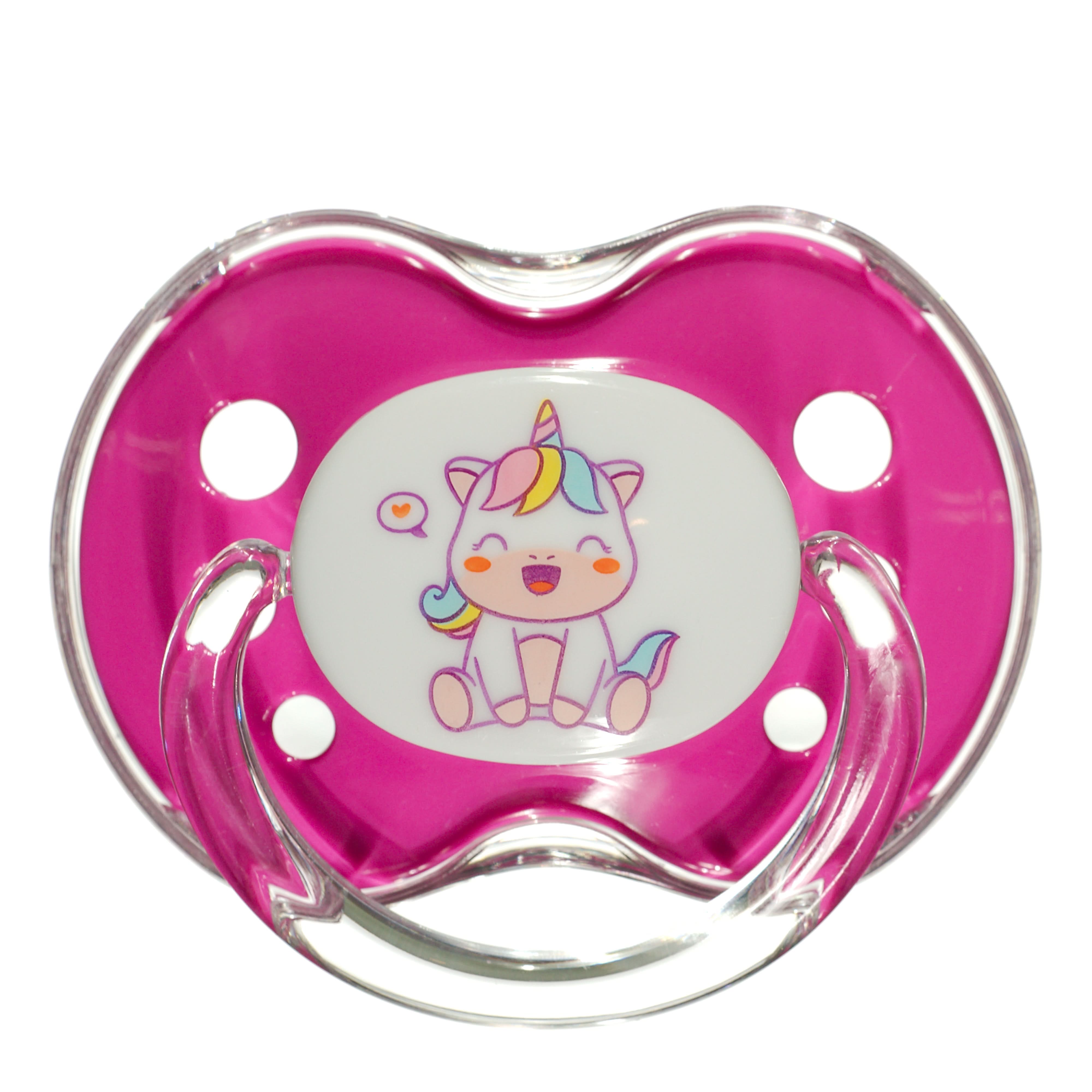 Orthodontic Pacifier with Snap-On Cover - Wild & Cuddly Series (Unicorn & Panda Design) - Perfect for Soothing Babies & Toddlers During Sleep, Travel & Teething