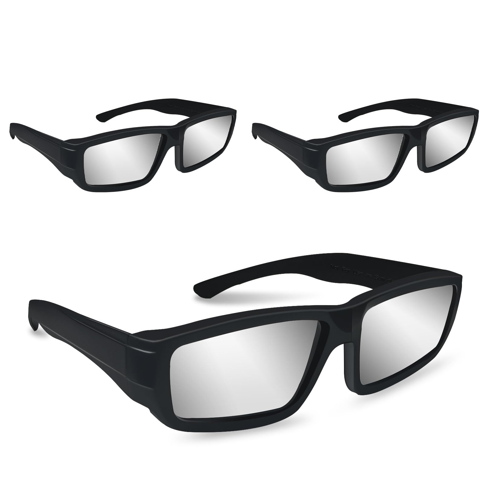 ISO-Certified Solar Eclipse Glasses (3-Pack) - Safe Sun Viewing for Astronomy Events
