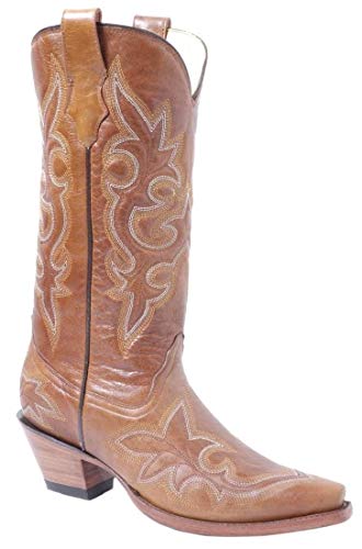 CORRAL Ladies Desert Honey Goat Western Boots R1953 - Size 8.5 Medium - Stylish Cowgirl Boots for Women, Perfect for Rodeo, Country Dancing & Western Fashion