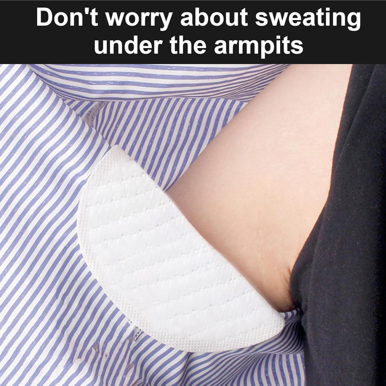 AKOAK 100 Pcs Disposable Underarm Sweat Pads for Women & Men - Invisible Adhesive Armpit Protection Pads for Excessive Sweating | Comfortable & Breathable | Perfect for Workouts, Business Meetings & Daily Wear