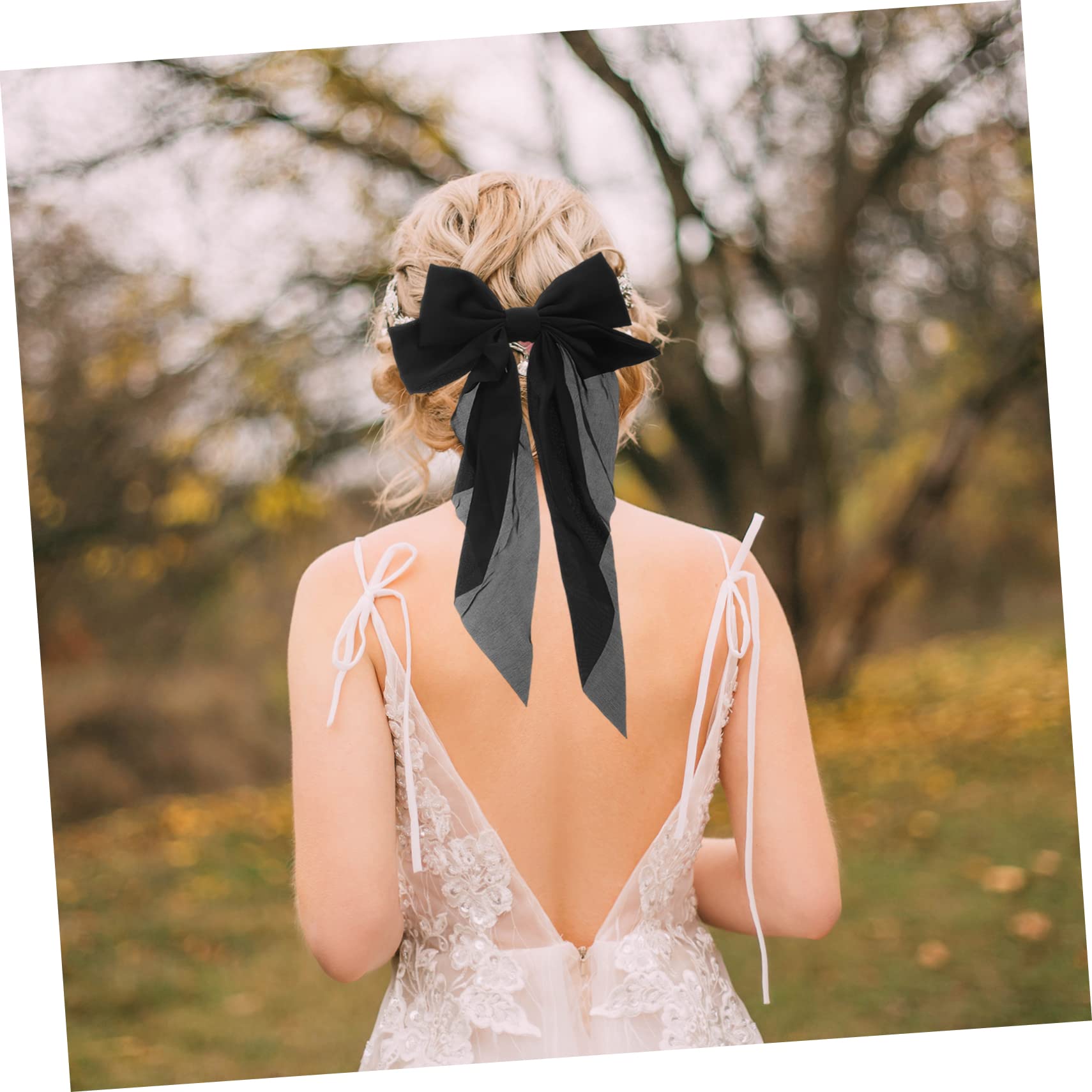 FOMIYES 5 Sets Elegant Bow Hair Clips for Women - Spring Barrettes Metal Fabric Hair Ribbons for Dressing Up (2pcs*5) - Perfect for Weddings, Parties, and Everyday Styling