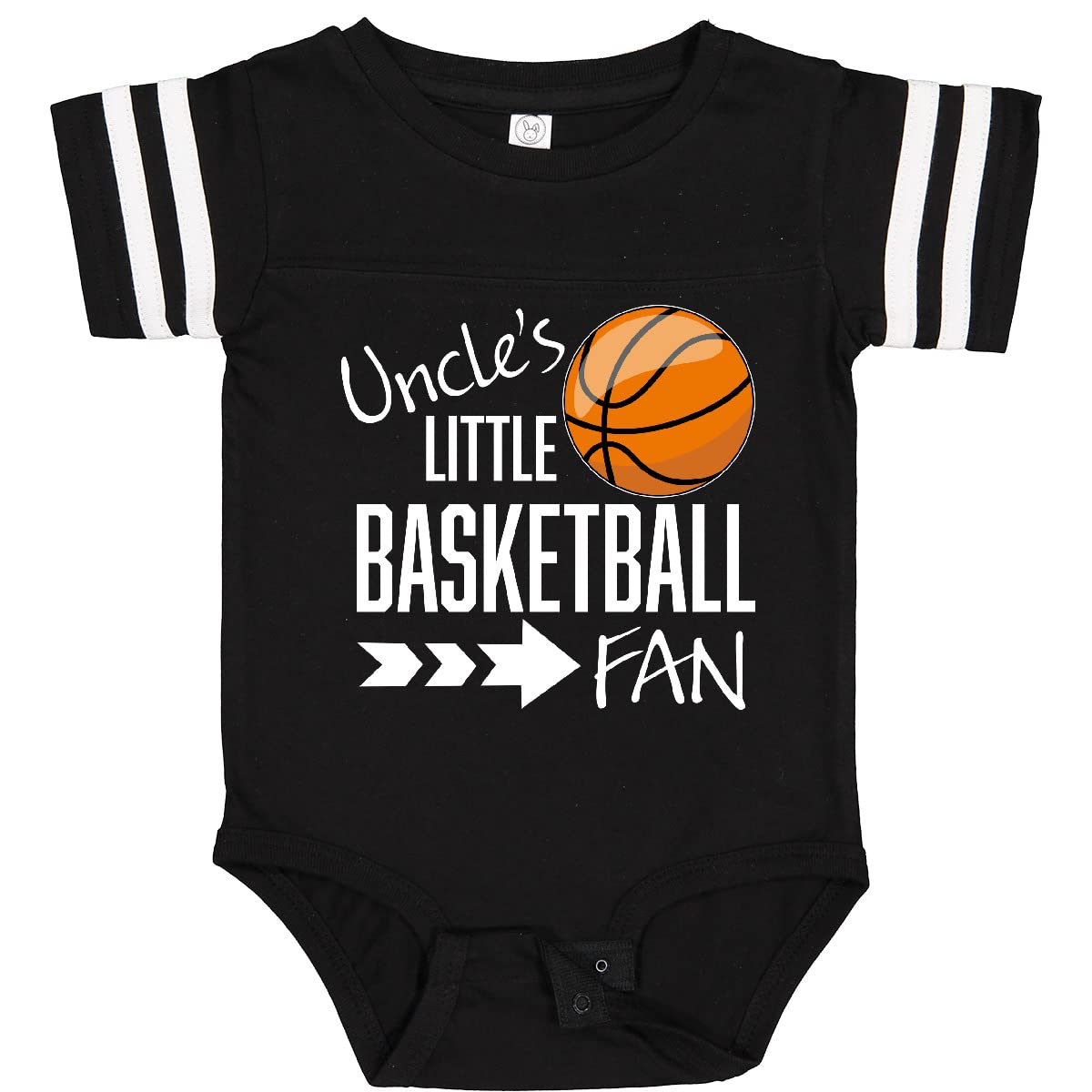 Inktastic Uncle's Little Basketball Fan Baby Bodysuit - Cute Infant Basketball Onesie for Boys & Girls - Perfect for Game Day, Family Photos & Baby Showers