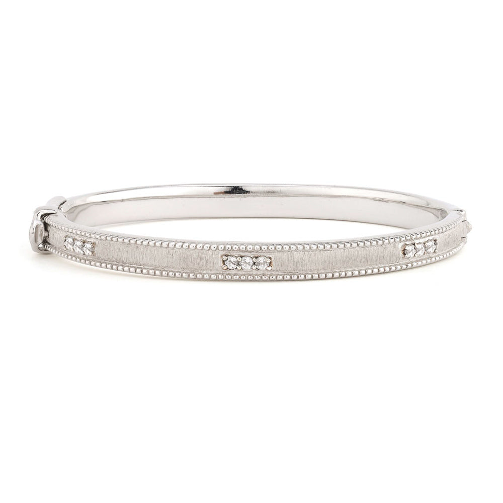 Jude Frances Sterling Silver Simple Lisse Bangle Bracelet for Women - Elegant Minimalist Jewelry for Everyday Wear, Gift Giving & Special Occasions
