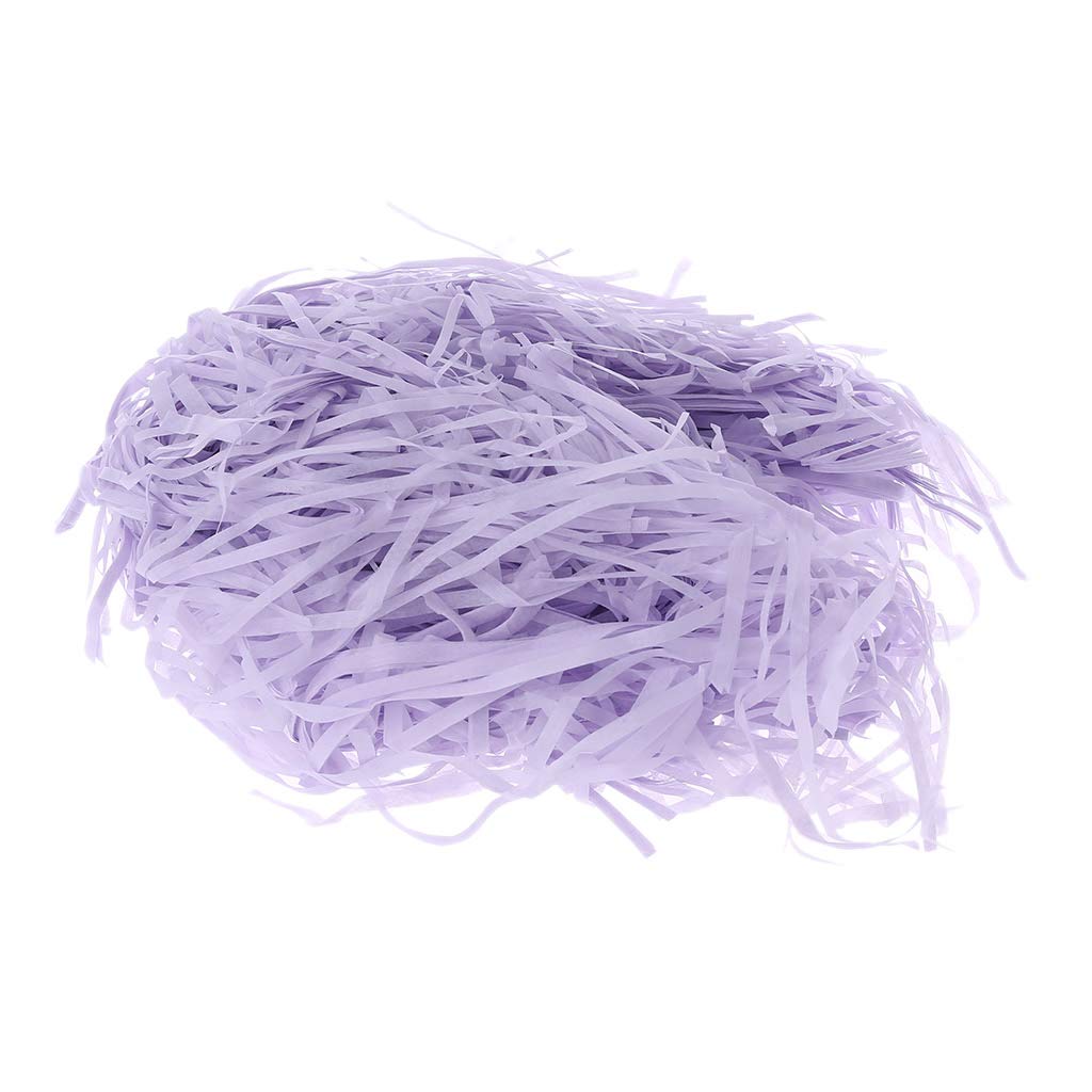 JKPOWER DIY Light Purple Crinkle Paper Confetti - Shredded Raffia Gift Box Filler, Party Decorations, Scrapbooking Supplies for Weddings, Baby Showers & Craft Projects