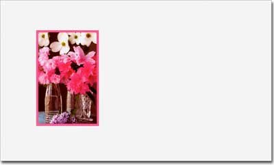 Pink Floral Blank Greeting Cards - Elegant Handmade Stationery for Birthdays, Thank You Notes & Special Occasions