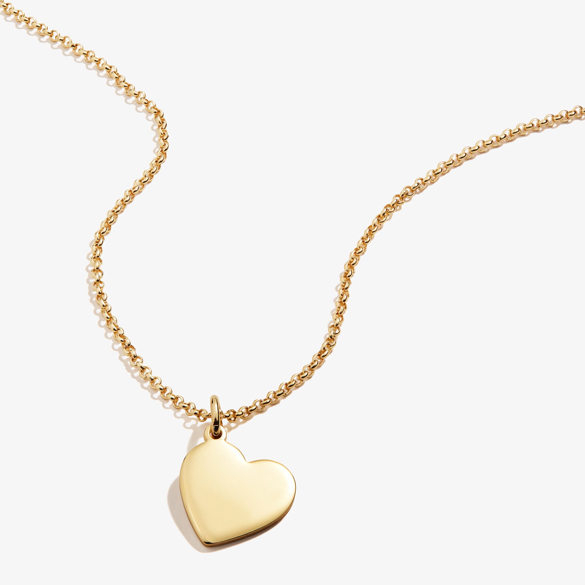 Heart Charm Necklace for Women - 21 Inch Gold/Silver Stainless Steel Pendant Necklace - Perfect for Valentine's Day, Anniversary & Romantic Gifts