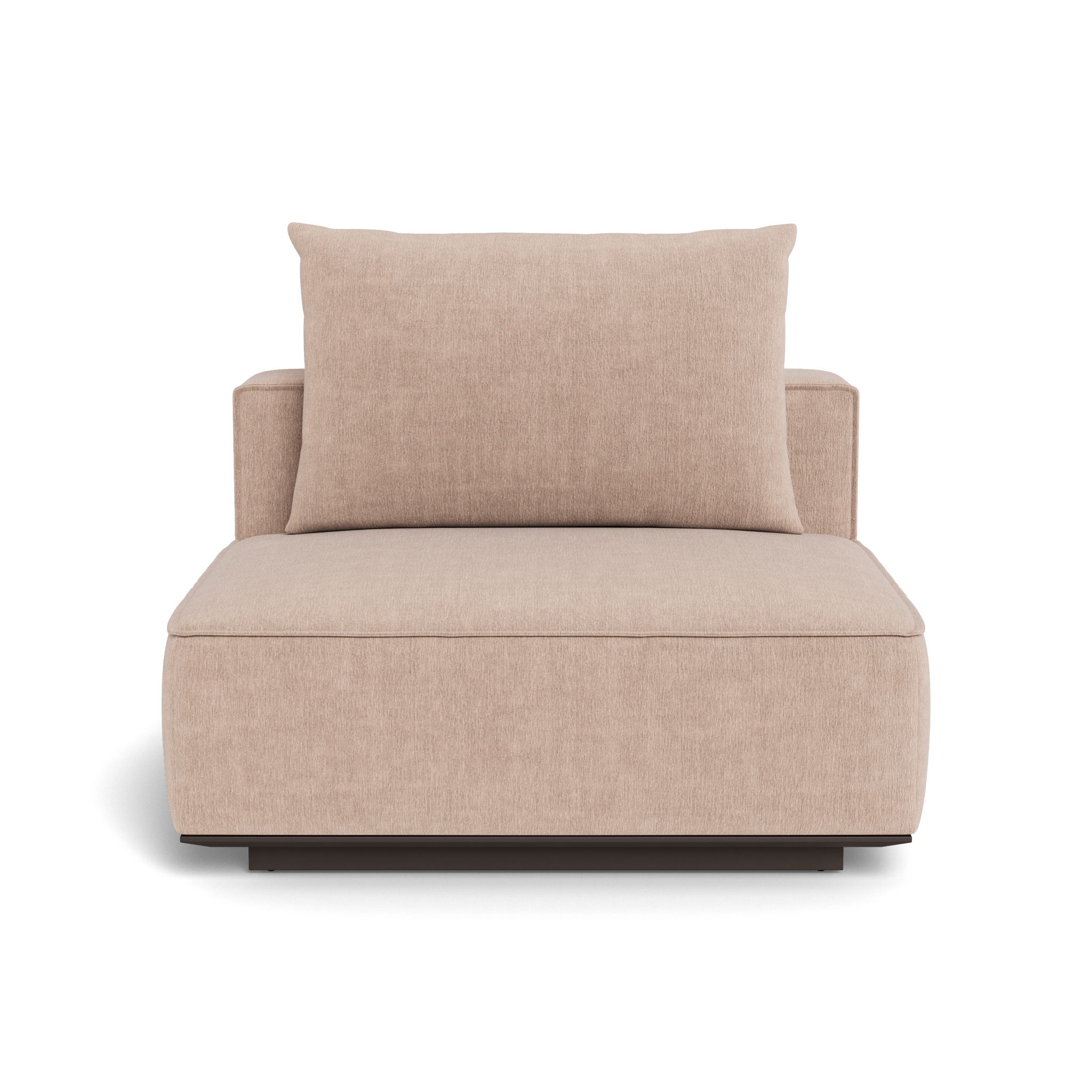 Santorini Outdoor Armless Single Chair - Patio Lounge Chair for Poolside, Garden, and Backyard Relaxation