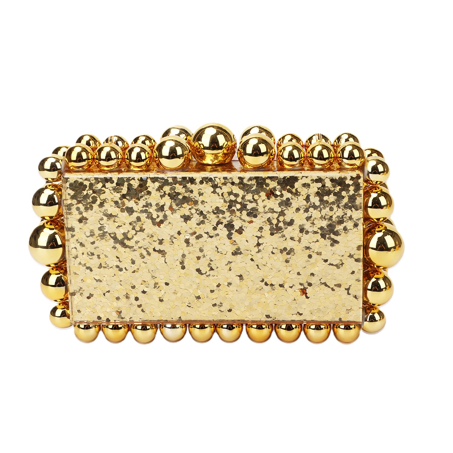 Elegant Acrylic Clutch Purse for Women - Marble & Pearl Evening Handbag with Beaded Square Design, Crossbody Wedding Party Clutch | Perfect for Formal Events, Date Nights & Special Occasions