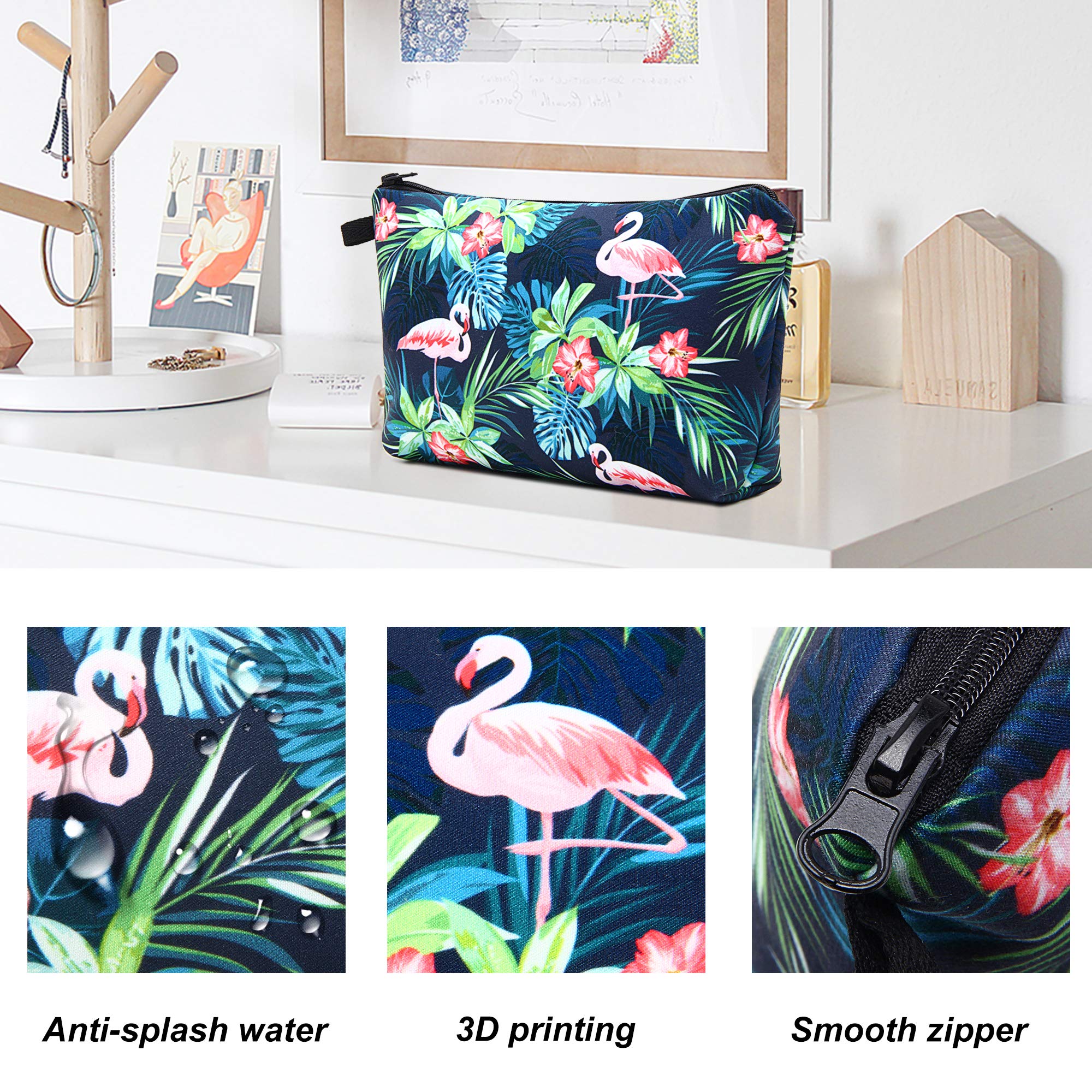 Waterproof Travel Makeup Bag for Women - Portable Cosmetic Pouch & Toiletry Organizer | Perfect for Purse, Gym, Vacation & Daily Essentials Storage