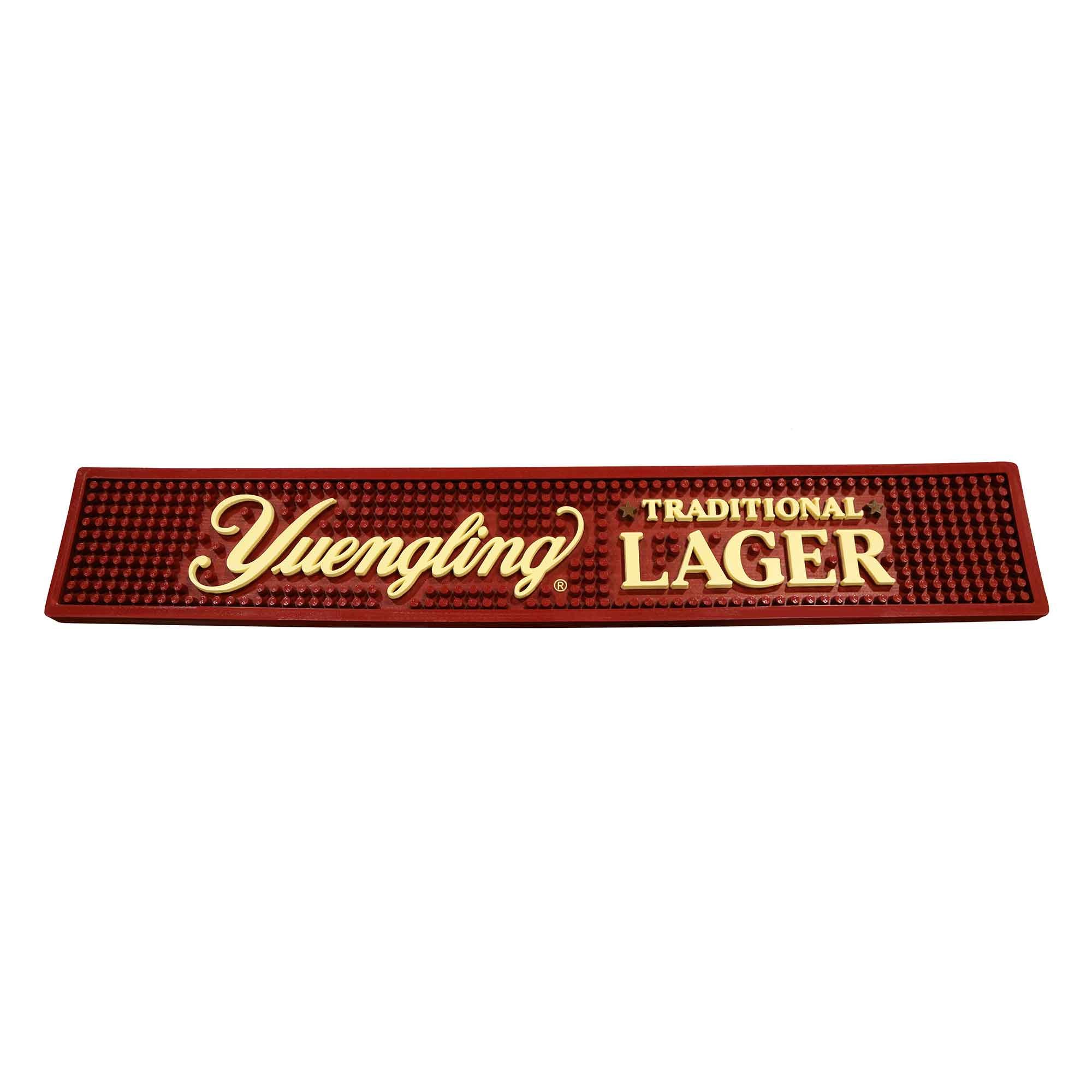 Yuengling Signature Bar Mat - Durable Non-Slip Beer Coaster for Draft & Bottled Beer - Perfect for Pubs, Home Bars & Game Nights