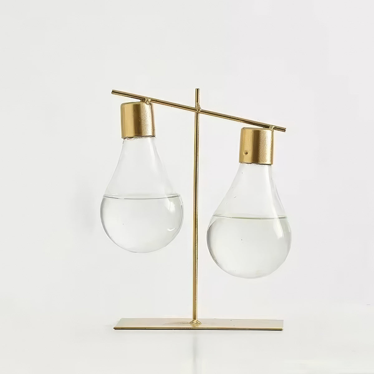 Minimalist LED Light Bulb Hydroponic Vase - Indoor Herb Garden Kit for Kitchen, Office & Home Decor - Perfect for Growing Basil, Mint & Small Plants