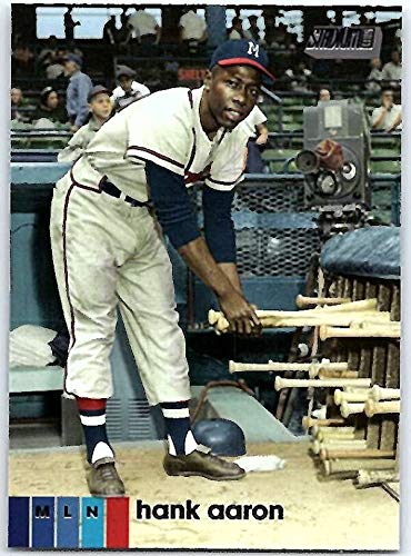 2020 Topps Stadium Club #192 Hank Aaron Milwaukee Braves Baseball Card - Rare Collectible for Sports Fans & Memorabilia Enthusiasts - Perfect for Display, Gifts, and Trading