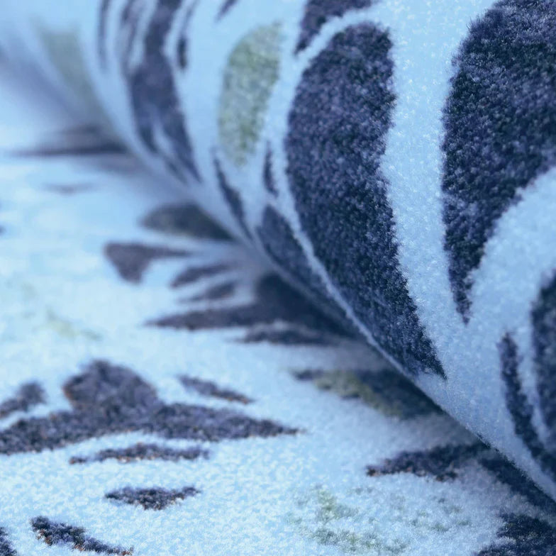 Thalia Damask Medallion Non-Slip Washable Indoor Area Rug - Perfect for Living Room, Bedroom, or Hallway Runner