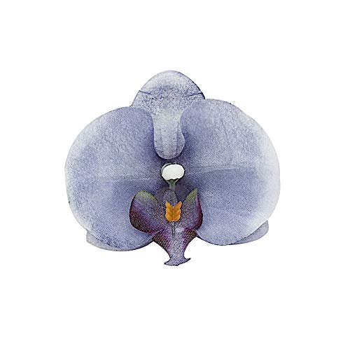20 Pack BalsaCircle 4 Inch Artificial Silk Orchid Flower Heads - Charcoal Gray Faux Flowers for Wedding Centerpieces, Party Decor, Home Decoration & Event Arrangements