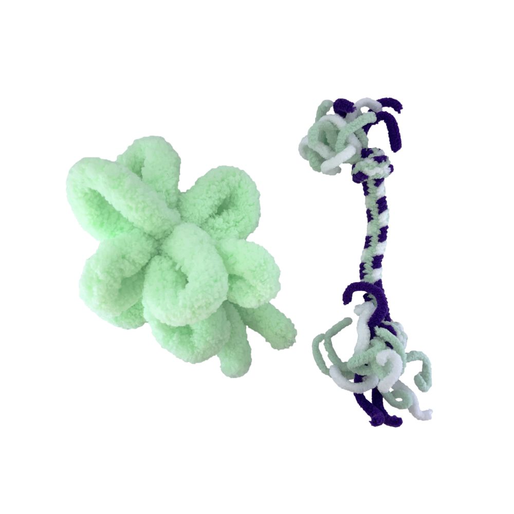 Premium Green Active Cat Rope Toy - 2 Pack for Indoor Play, Exercise & Training - Durable & Safe for Kittens & Adult Cats