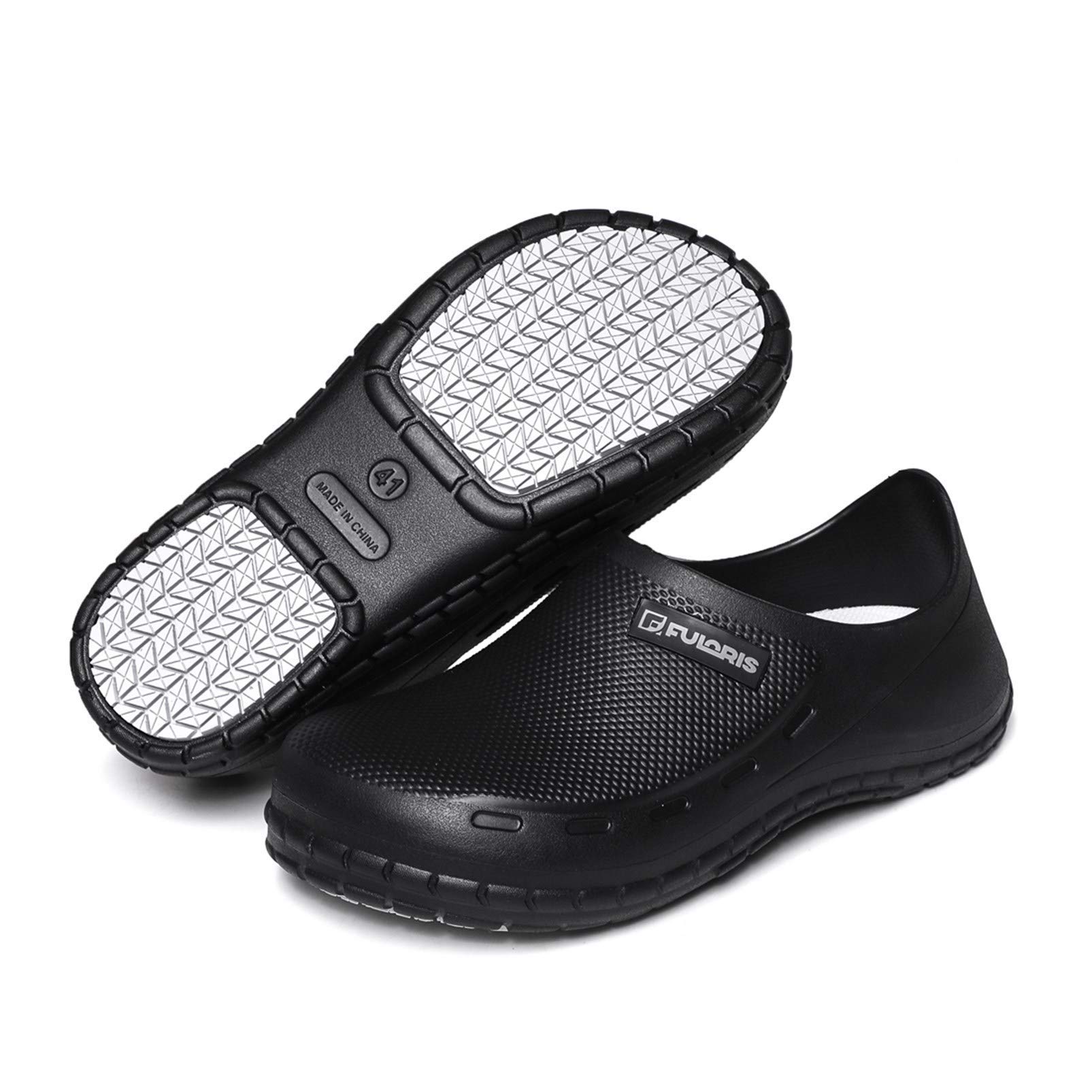**FULORIS Non-Slip Chef Shoes for Men & Women – Oil Resistant, Waterproof Safety Work Sneakers for Kitchen, Office, Gardener, Crews – Indoor & Outdoor Comfort for Restaurant, Hospital, Seaside**