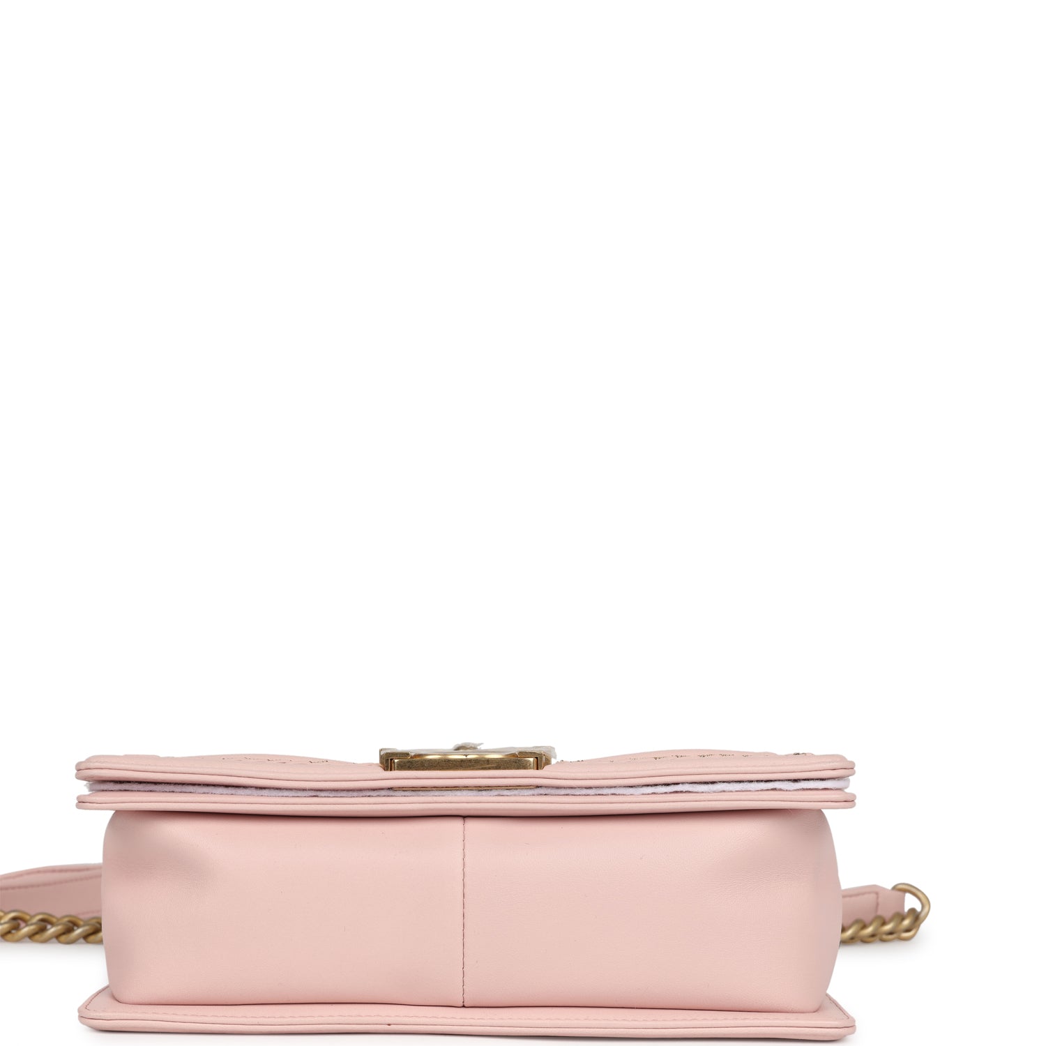 Chanel Medium Boy Bag in Light Pink Lambskin with Antique Gold Hardware - Luxury Crossbody Bag for Women, Perfect for Date Night & Special Occasions