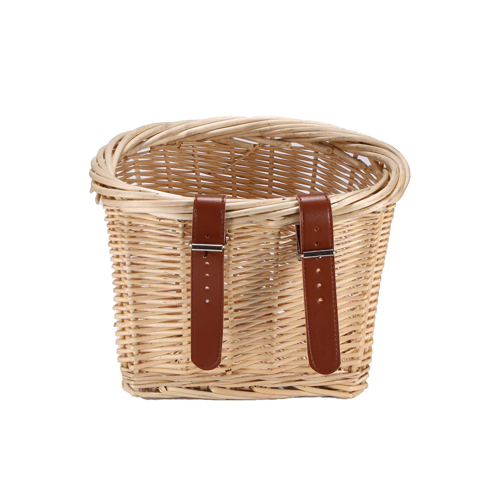 Premium Front Handlebar Bike Basket for Adults - Durable Leather Bicycle Storage Bag | Perfect for Commuting, Shopping & Outdoor Adventures