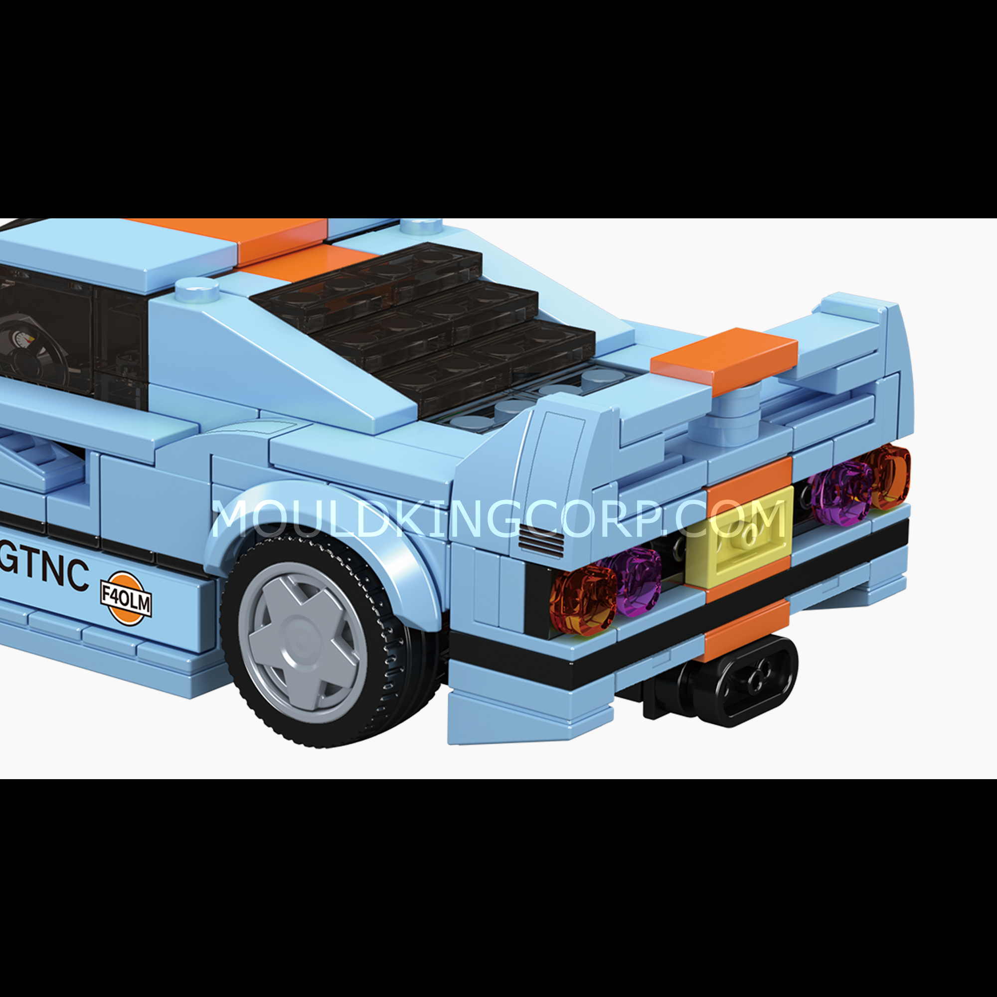 Mould King 27077 F40 LM Model Car Building Set - 435 Pieces DIY Sports Car Toy for Adults & Teens - Perfect for Collectors, Gifts, and Home Decoration