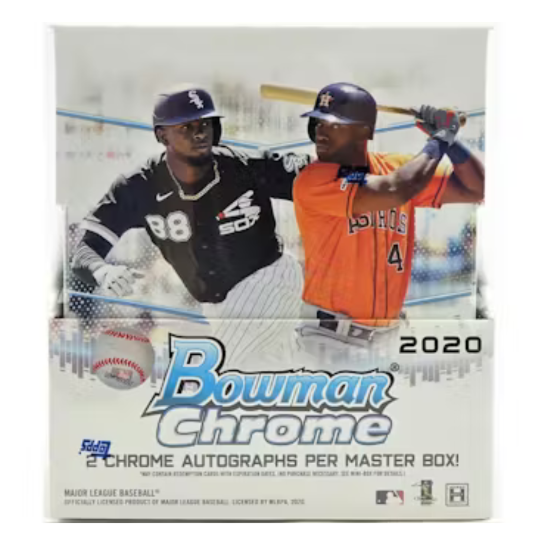 2020 Bowman Chrome Baseball Hobby Box - 24 Packs with Rookie Cards & Autographs - Perfect for Collectors, Investors and Fantasy Baseball Fans