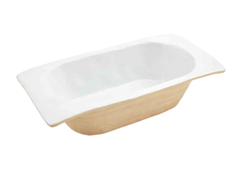 Handmade Glazed Stoneware Dough Bowl - Perfect for Bread Making, Kitchen Decor & Rustic Farmhouse Style - Ideal for Mixing, Serving & Home Baking Needs