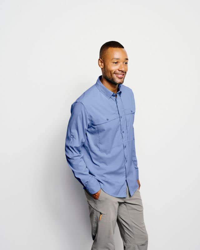 Orvis Men's Open Air Caster Long-Sleeved Shirt - Breathable Quick-Dry Fishing & Outdoor Shirt with UPF Protection for Hiking, Camping & Summer Adventures